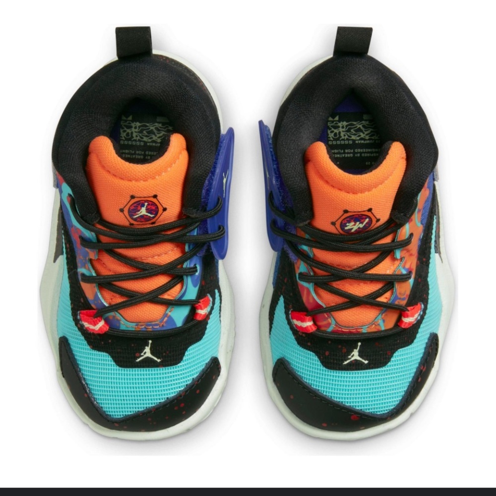 Jordan Zion 1 Cone Black Hyper Jade Youth Size 6C